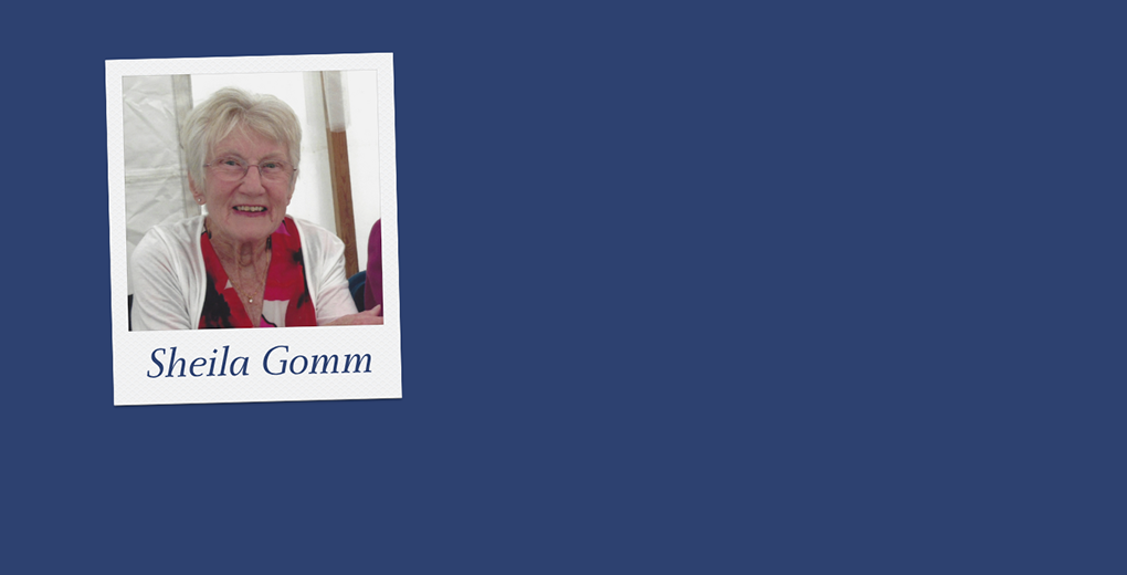 We are very sad to announce the death of Sheila Gomm